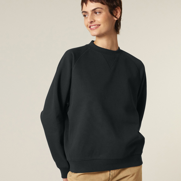 Knoxer - Unisex Organic Relaxed Raglan Sweatshirt Thumbnail