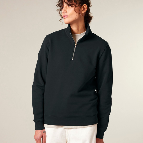 Trucker 2.0 - Organic & Recycled Unisex Quarter Zip Sweatshirt Thumbnail