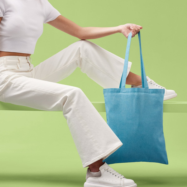 Recycled cotton shopper long handle Thumbnail